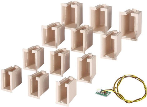 Viessmann Modelltechnik 6005 Beltéri világítás, épület Fehér 1 készlet 2. kép