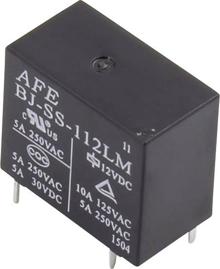 AFE BJ-SS-112LM Nyák relé 12 V/DC 10 A 1 záró 1 db
