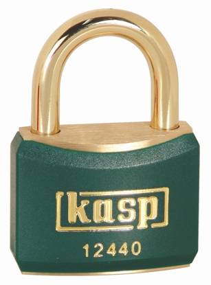 Kasp K12440GREA1 Függő lakat 40 mm Egyidőben záródó Aranysárga Kulcsos zár