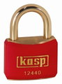 Kasp K12440REDA1 Függő lakat 40 mm Egyidőben záródó Aranysárga Kulcsos zár bélyegkép