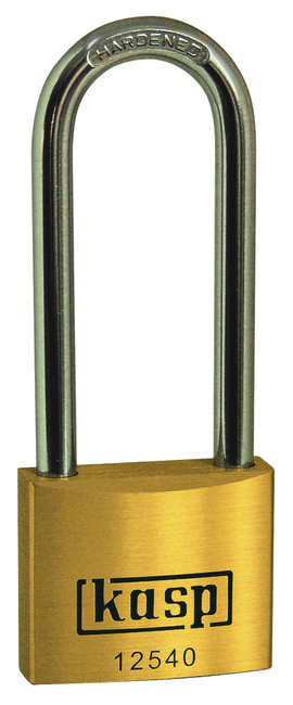 Kasp K12550L80A5 Függő lakat 50 mm Egyidőben záródó Aranysárga Kulcsos zár