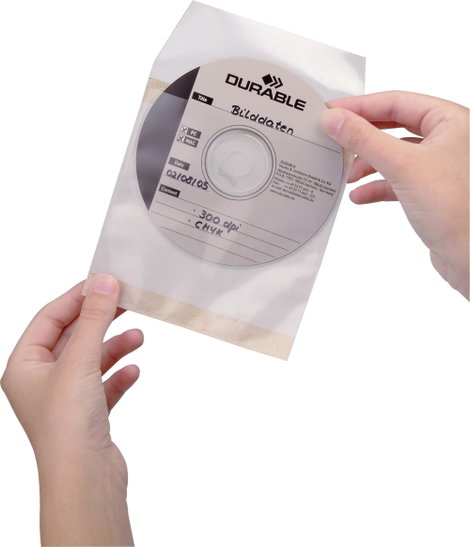 Durable CD tok 521019 1 CD/DVD/Blu-Ray Átlátszó Polipropilén 10 db 3. kép
