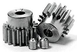 Tamiya 50354 Alkatrész Alumínium motor fogaskerék, 16/17 fogú, M0,6/48dp