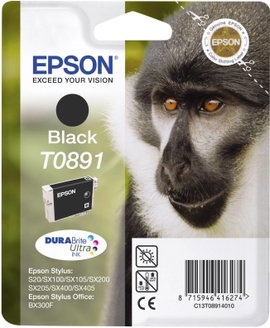 Epson T0891 #####Tinte Eredeti helyettesíti Epson C13T08914011 Fekete