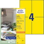 Avery-Zweckform 3459 Univerzális etikett 105 x 480 mm Papír Sárga 400 db Véglegesen tapadó Tintasuga bélyegkép