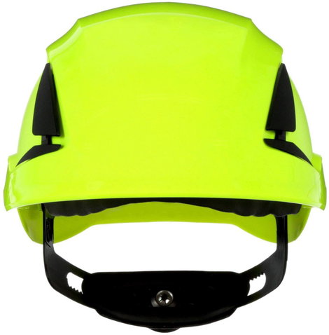 3M SecureFit X5514V-CE-4 Védősisak szellőztetve, UV érzékelővel Neonzöld