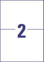 Europe 100 ELA026 210 x 148.5 mm Papír Fehér 200 db Véglegesen tapadó Univerzális etikett Tinta, Léz 2. bélyegkép