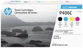 Samsung Toner CLT-P406C Eredeti Kombinált csomag Fekete, Cián, Bíbor, Sárga 1500 oldal SU375A
