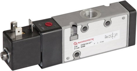 Norgren Mechanikusan működtetett pneumatikus szelep V61B413A-A213L 24 V/DC Ház anyaga Alumínium Tömí