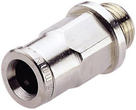 Norgren Egyenes összekötő 102250418 Külső menet: 1/8 Cső átmérő: 4 mm 1 db
