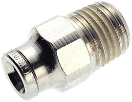 Norgren Egyenes összekötő 101251238 Külső menet: R3/8 Cső átmérő: 12 mm 1 db