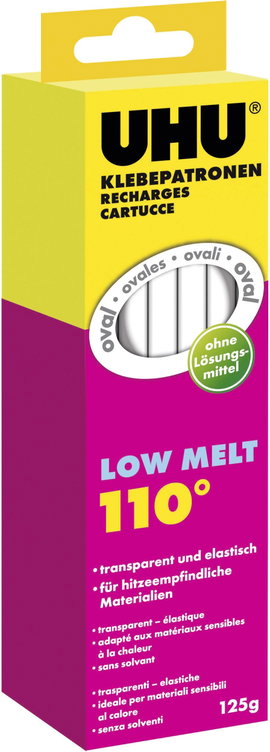 UHU 48620 Ragasztópisztoly rúd 170 mm Átlátszó 125 g 10 db