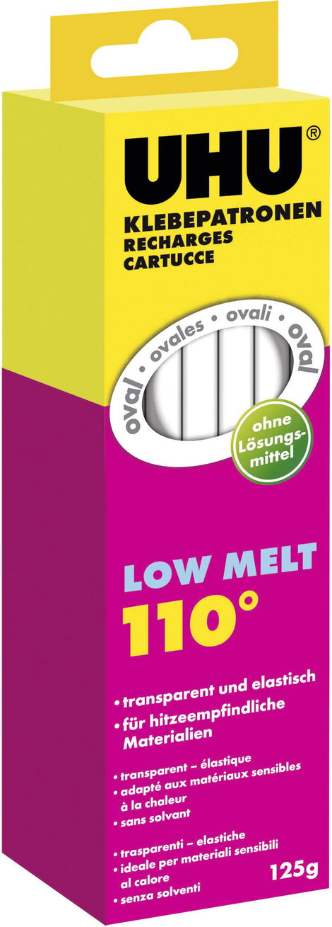 UHU 48620 Ragasztópisztoly rúd 170 mm Átlátszó 125 g 10 db