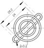 SEPA FG25 Szellőzőrács 1 db (Sz x Ma) 25 mm x 25 mm Acél Krómozott 2. bélyegkép