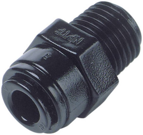 Norgren Egyenes összekötő D01250618 Külső menet: R1/8 Cső átmérő: 6 mm 1 db