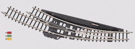 8569 Z Märklin miniclub sín Hajlított váltó, elektromágneses, jobbos 30 ° 195 mm 1 db