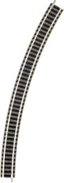 9130 N Fleischmann sín (ággyal) Hajlított sín 30 ° 396.4 mm bélyegkép