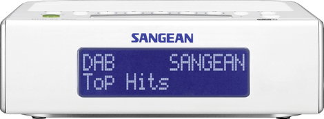 Sangean DCR-89+ Rádiós ébresztőóra DAB+, URH AUX Fehér 2. kép