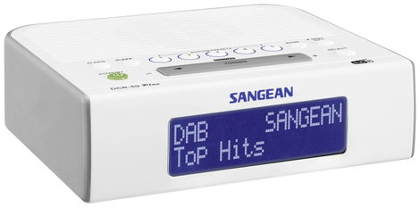 Sangean DCR-89+ Rádiós ébresztőóra DAB+, URH AUX Fehér 3. kép