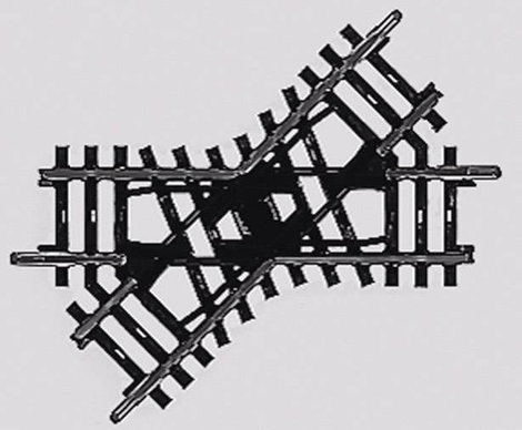 H0 Märklin C sín (ágy nélkül) 2258 Kereszteződés 90 mm 1 db