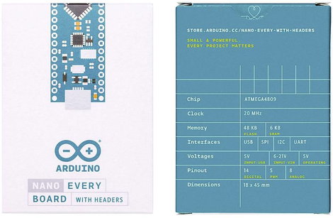 Arduino ABX00033 Panel Nano Every with headers Nano 5. kép
