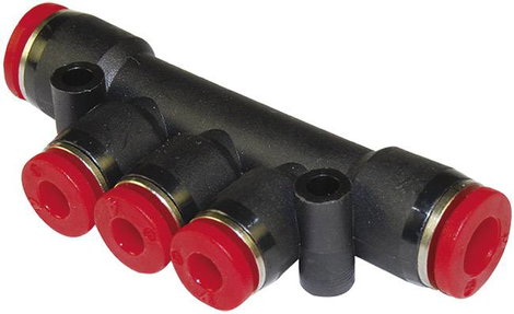 Norgren Elosztó C00D30804 Cső átmérő: 8 mm, 8 mm, 4 mm, 4 mm, 4 mm 1 db