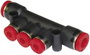 Norgren Elosztó C00D30804 Cső átmérő: 8 mm, 8 mm, 4 mm, 4 mm, 4 mm 1 db bélyegkép