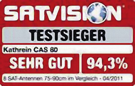 Kathrein CAS 80 SAT antenna 75 cm Reflektor anyaga: Alumínium Piros, Barna 2. kép