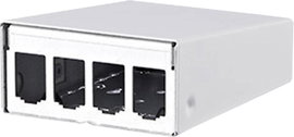Metz Connect 130861-0402-E 4 port Hálózati patchpanel Szereletlen 1 ME