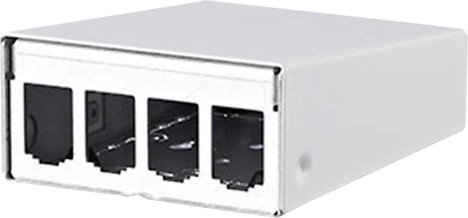 Metz Connect 130861-0402-E 4 port Hálózati patchpanel Szereletlen 1 ME