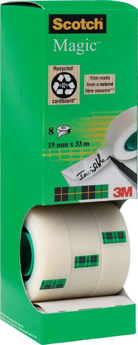 Scotch 7100026960 Ragasztószalag Scotch® Magic™ 810 Matt (H x Sz) 33 m x 19 mm 8 db