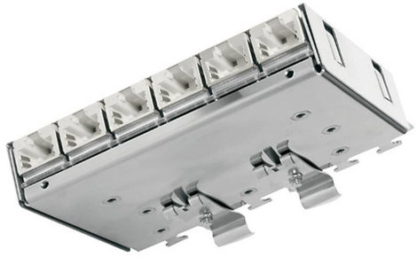 Telegärtner J02021A0055 6 port Hálózati patchpanel CAT 6A 3 ME
