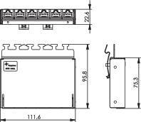 Telegärtner J02021A0055 6 port Hálózati patchpanel CAT 6A 3 ME 3. kép