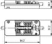 Telegärtner J00060A0069 Csatlakozó doboz Alkalmas: CAT 7a 2. kép