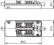 Telegärtner J00060A0069 Csatlakozó doboz Alkalmas: CAT 7a 3. kép