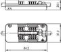 Telegärtner J00060A0069 Csatlakozó doboz Alkalmas: CAT 7a 3. bélyegkép