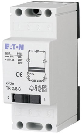 Eaton 272483 Csengő transzformátor 4 V/AC, 8 V/AC, 12 V/AC 2 A