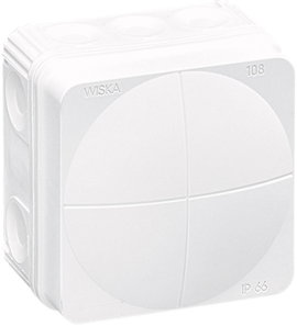 Wiska 10060622 Leágaztató doboz (H x Sz x Ma) 76 x 76 x 51 mm Fehér IP66 1 db
