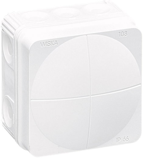 Wiska 10060622 Leágaztató doboz (H x Sz x Ma) 76 x 76 x 51 mm Fehér IP66 1 db