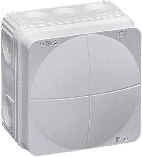 Wiska 10060522 Leágaztató doboz (H x Sz x Ma) 76 x 76 x 51 mm Élénk szürke (RAL 7035) IP66 1 db