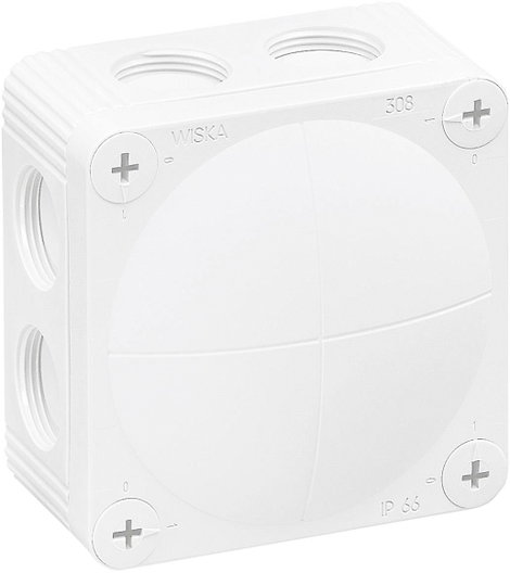 Wiska 10060610 Leágaztató doboz (H x Sz x Ma) 85 x 85 x 51 mm Fehér IP66 1 db