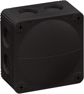 Wiska 10060581 Leágaztató doboz (H x Sz x Ma) 85 x 85 x 51 mm Fekete IP66 1 db