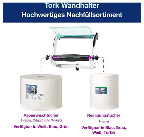 TORK 652100 Törlőkendő adagoló fali tartóval 1 db 2. kép