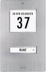 m-e modern-electronics KT 1-EG Csengőgomb Címzés mezővel, Névtáblával 1 részes Nemesacél 12 V/1 A bélyegkép