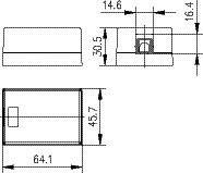 Telegärtner H02000A0064 Hálózati csatlakozódoboz Falra szerelhető Szereletlen 1 port Alpesi fehér 2. kép