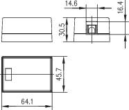 Telegärtner H02000A0064 Hálózati csatlakozódoboz Falra szerelhető Szereletlen 1 port Alpesi fehér 3. kép