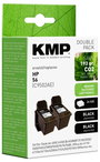 KMP Tinta helyettesíti HP 56, C6656AE Kompatibilis Dual Fekete H11D 0995,4021 2. bélyegkép