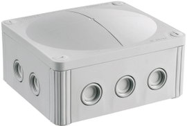 Kötődoboz 160 x 140 x 81 mm Szürke IP66/IP67, Wiska 10101459