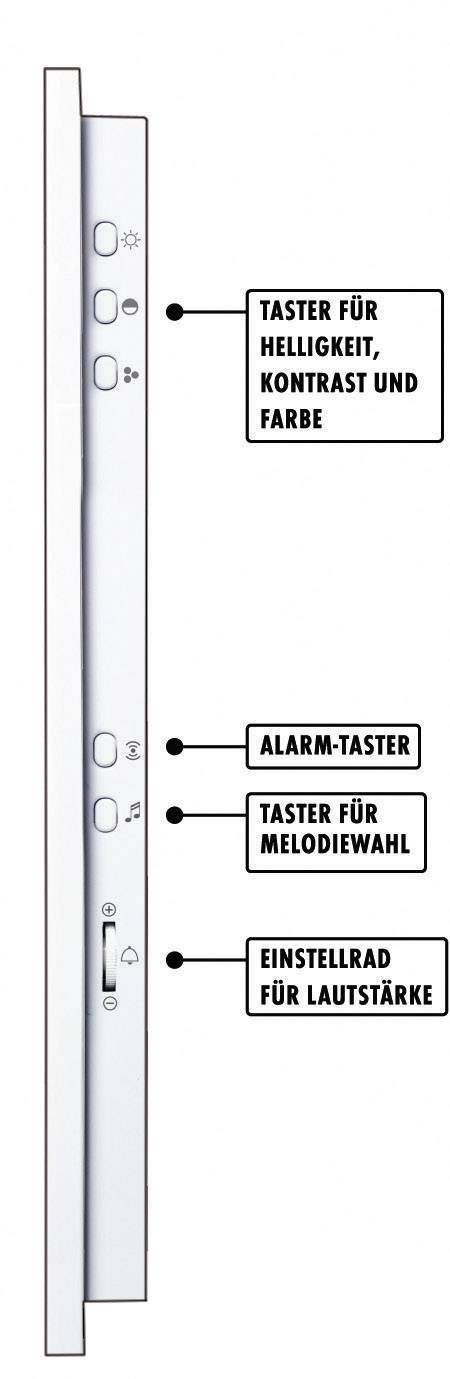 m-e modern-electronics VDV-503 WW Vistadoor Videó kaputelefon Vezetékes Beltéri egység 1 családiház 3. kép