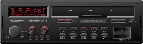 Blaupunkt Bremen SQR 46 DAB Autórádió DAB + tuner, Bluetooth kihangosító, Retro kivitel 2. kép